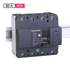 Schneider Electric Acti 9 AC MCB 80A 6M 4Pole 36kA NG125H