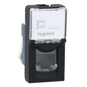 Legrand Myrius UTP cat 6 - 1 module Black