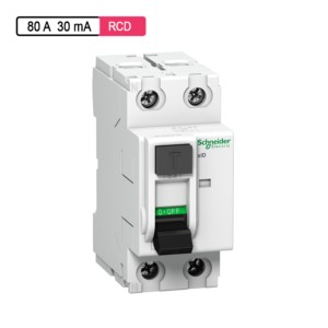 Schneider Electric Acti 9 AC RCD 80A 30mA 18mm 2M 2Pole xID