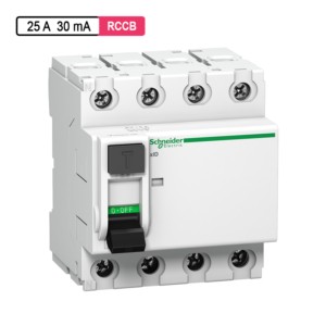 Schneider Electric Acti 9 SI RCCB 25A 30mA 18mm 4M 4Pole xID Acti 9 SI