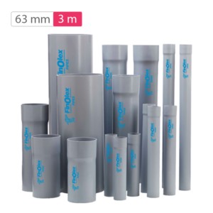 Finolex Selfit 63mm 3meter 4kg/cm2 PVC U Agriculture Pipe