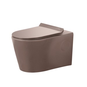 Varmora GlaceTone Colonna 550x360x360mm Choco Wall Hung Water Closet with L&Key Rack Bolt
