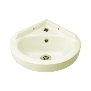 Rak Corner 16x16inch 400x400x205 Wash Basin Ivory