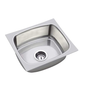 Johnson Ruby SS202 Kitchen Sink 24X18Inch With Waste Coupling