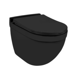 Jaquar Solo 375x520x400mm Black Matt Wall Hung Water Closet