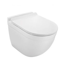 Jaquar Solo 375x520x400mm Wall Hung Water Closet with PP Soft Close Seat Cover