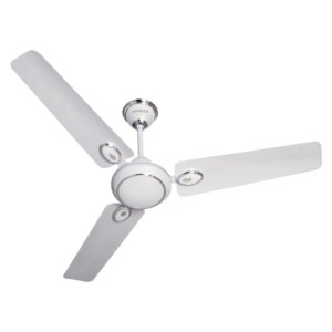 Havells Fusion 900mm Pearl White-Silver Decorative Ceiling Fan