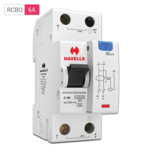 Havells RCBO A Type SPN 300mA 6A