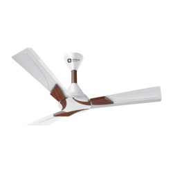 Orient Wendy Shine 1200mm Pearl White - Walnut Ceiling Fan